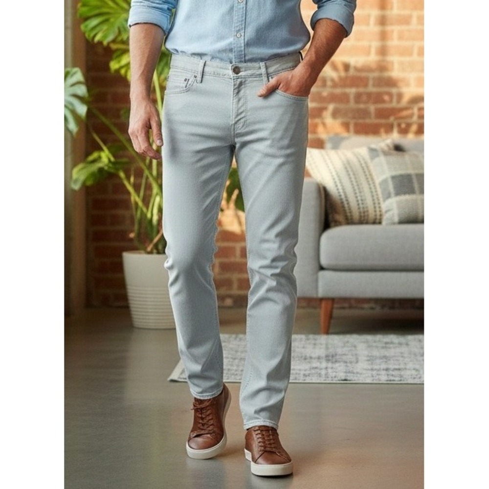 Edwin Maddox Jeans Mens Slim Crop Endurance Outcast Light Wash‎ Cotton 90s Sz 36